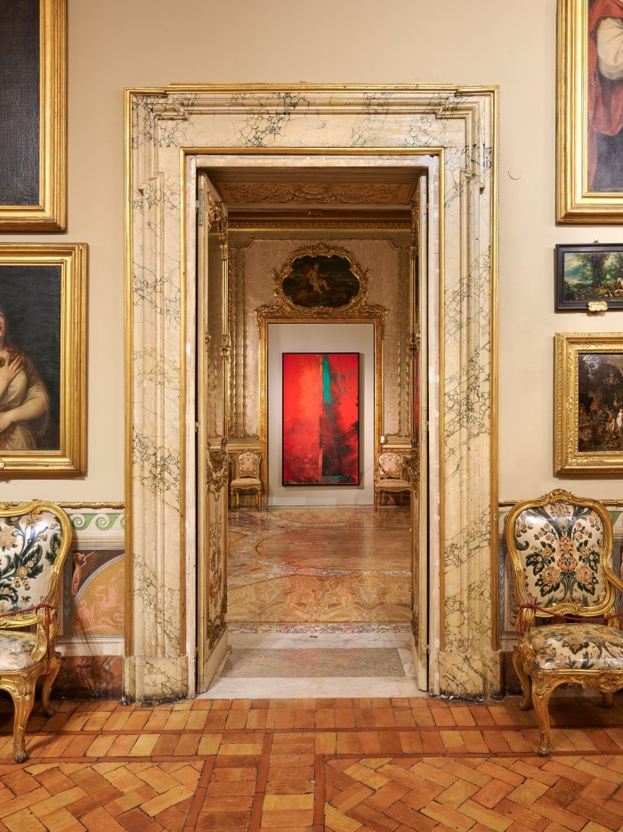 The Sterling Ruby installation in the Galleria Doria Pamphilj, Rome