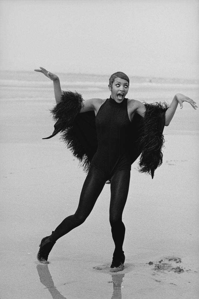 Naomi Campbell shot by Peter Lindbergh for Vogue Italia, 1988