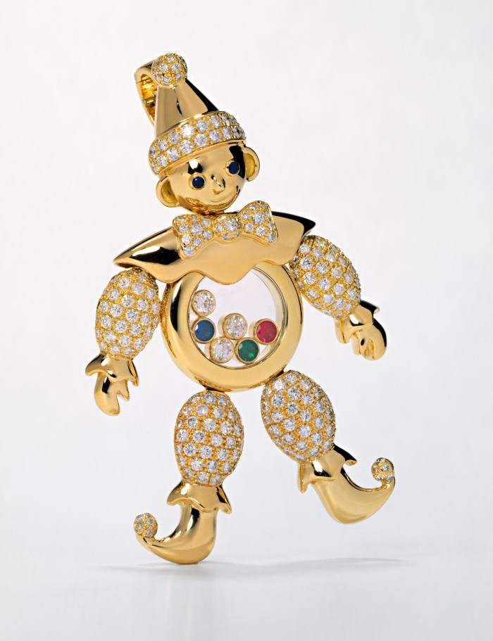 The Chopard clown diamond pendant that Caroline Scheufele’s father had made for her