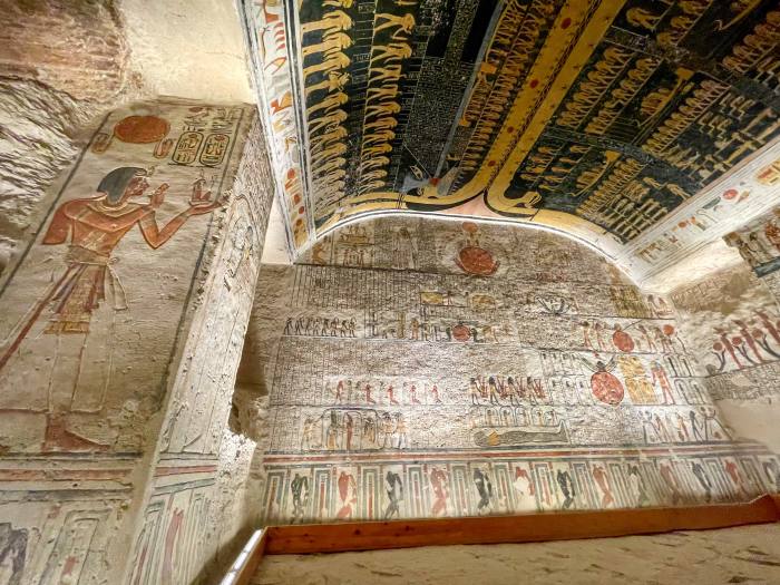 The interior of the temple of Ramesses IV