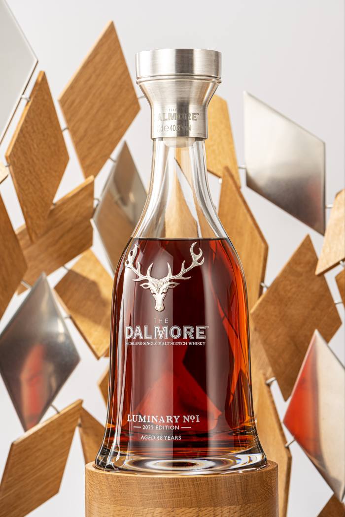 The Dalmore’s Kengo Kuma-designed whisky bottle (estimate £95,000 to £180,000), auctioned on 16 November