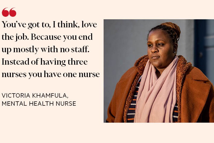 Mental health nurse Victoria Khamfula 