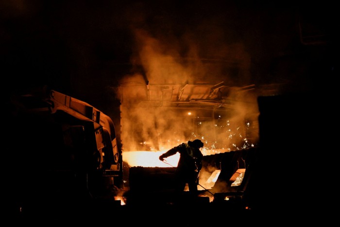 A foundry at ArcelorMittal’s Kryvyi Rih steelworks