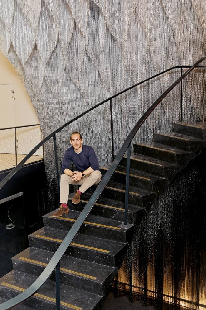 Gautier on the black marble staircase by Ancient & Modern: Chesneys Architectural