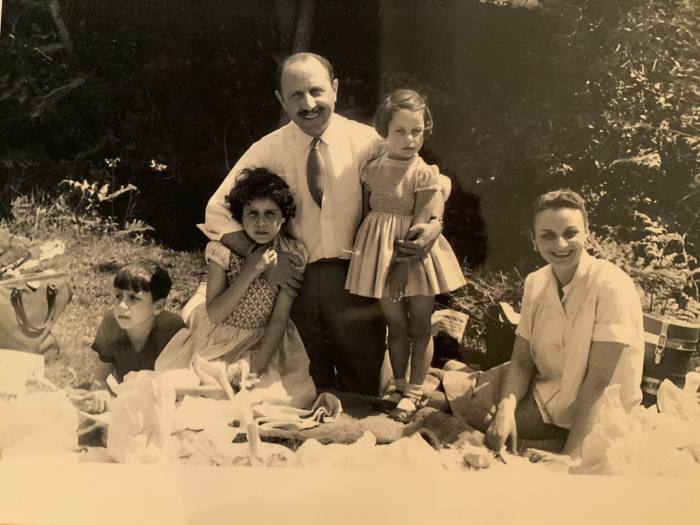 Rocco, Olga and Louise Forte with their parents, Lord and Lady Forte, in the 1950s
