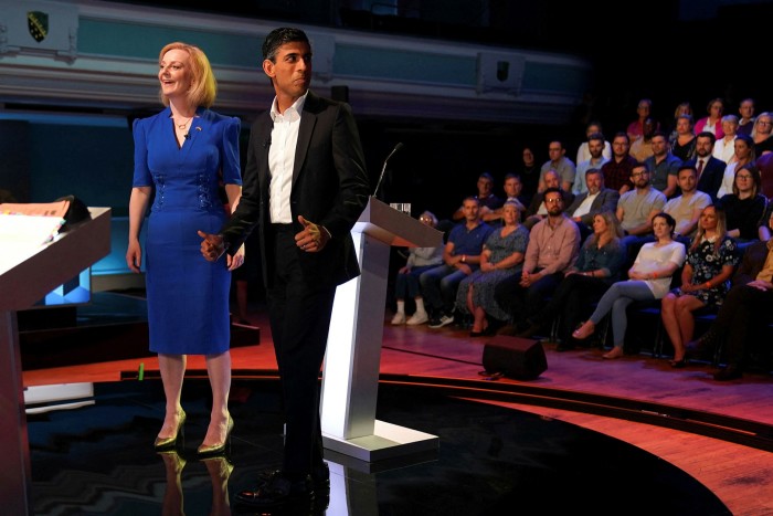 Tory leadership candidates Liz Truss and Rishi Sunak. With much of the focus of the contest on issues such as tax cuts and migration, little has so far been said about levelling up