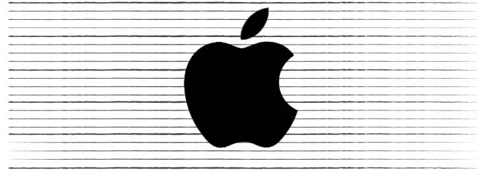 The Apple logo 