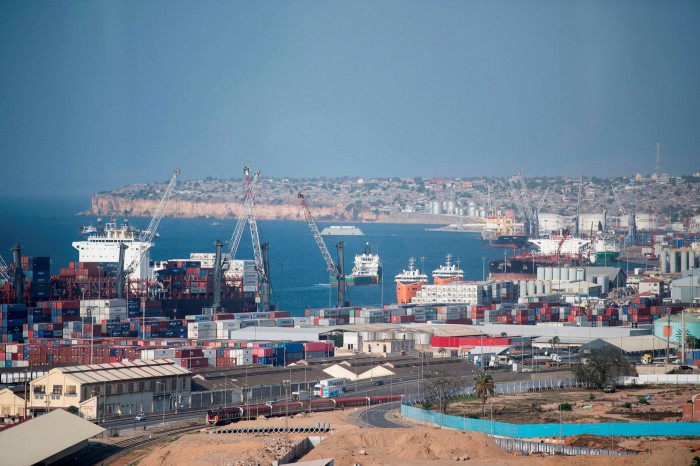 Cargo ship docked in Luanda. Dubai’s DP World has just taken over the running of the port, where it has agreed to invest nearly 0m over a 20-year concession