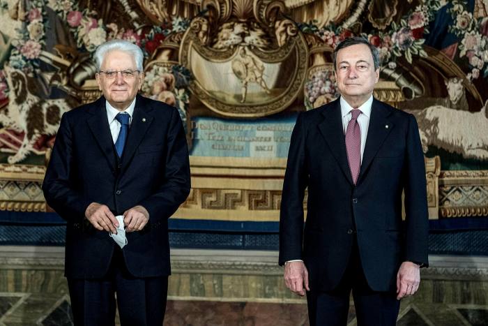 President Sergio Mattarella, whose term ends on February 3, and Prime Minister Mario Draghi, whose potential move to become head of state could trigger a crisis over a successor to head the government