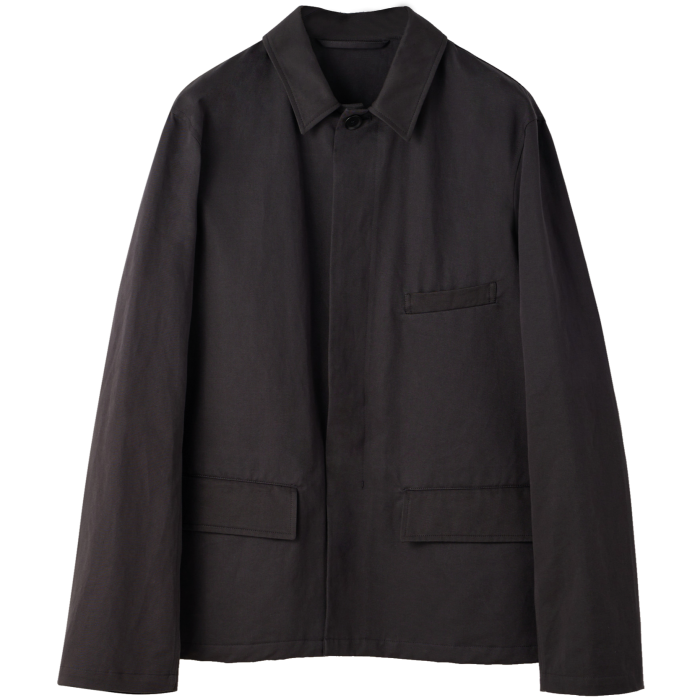 Jaket pakaian kerja linen kapas Lemaire, £535