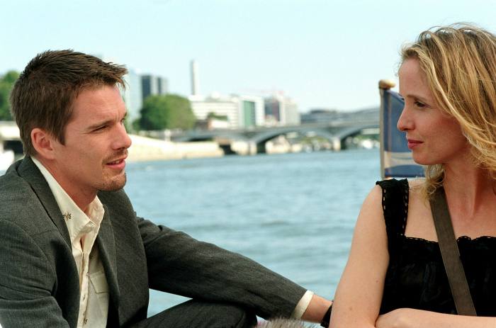 Want to see you again here: Ethan Hawke and Julie Delpy meet in Paris in 'Before Sunset' by Richard Linklater