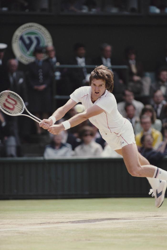 Jimmy Connors using the Wilson T2000 racket