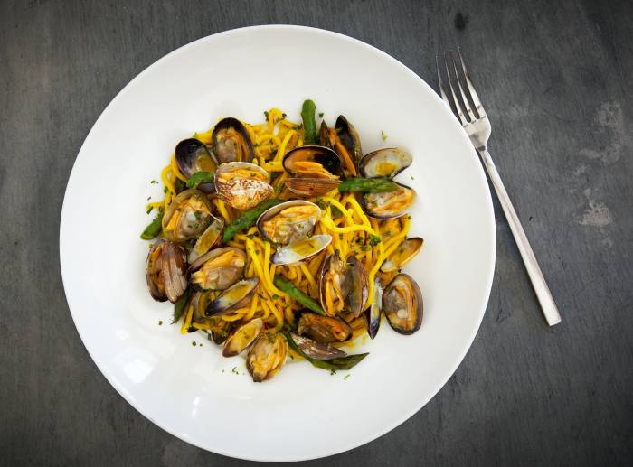 Linguine with clams at SY Kitchen
