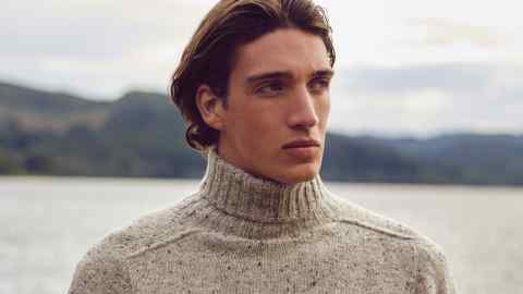 Kestin wool Donegal roll-neck jumper, £175