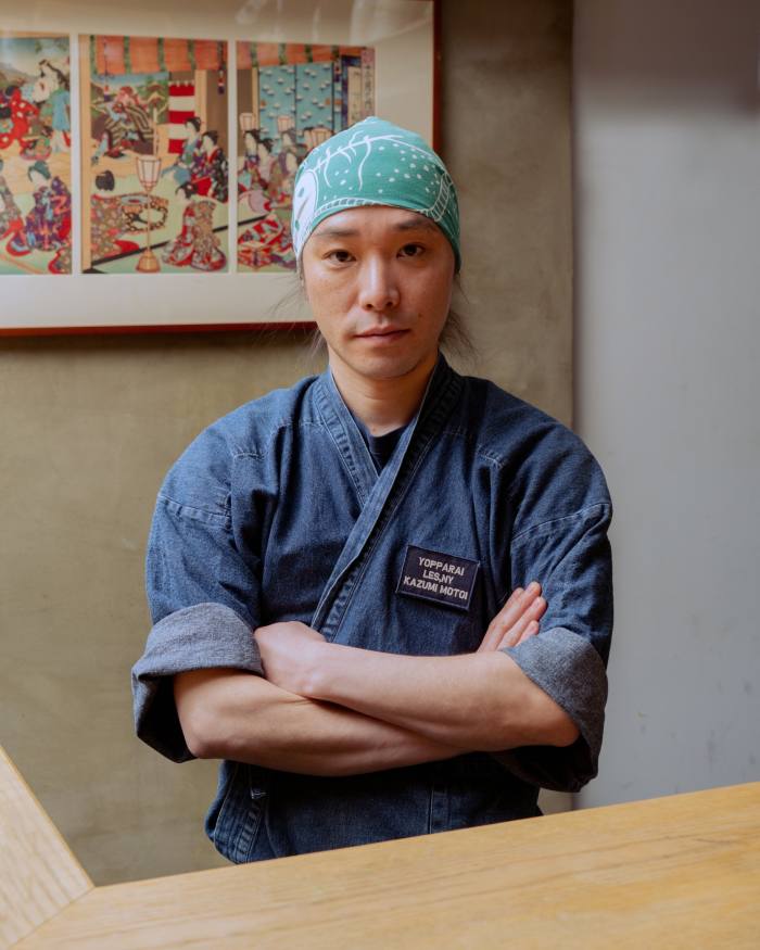 Chef Kazumi Motoi of yakitori-specialists Yopparai Ronin