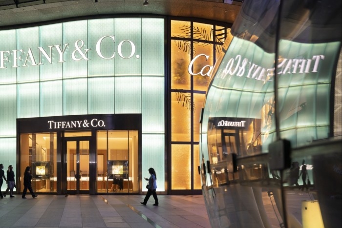 Façade of a Tiffany & Co shop in Singapore’s Orchard area