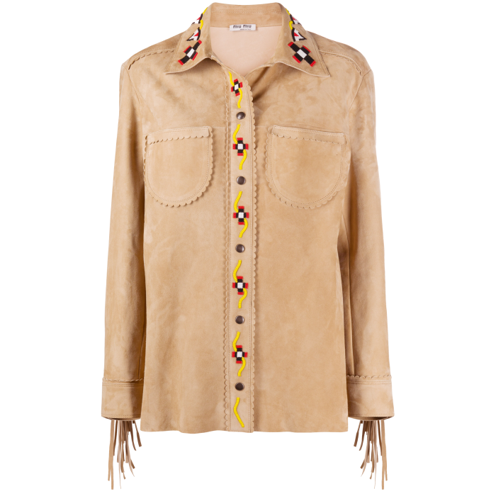 Miu Miu shirt jacket, £3,086, farfetch.com