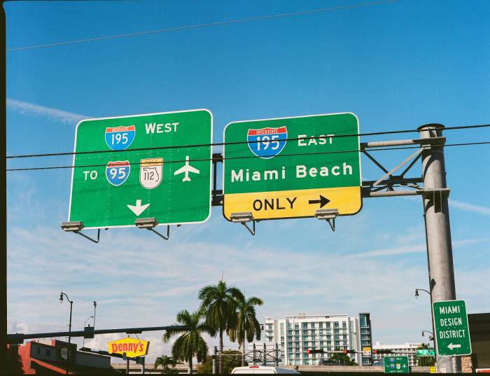 Highway signs at Biscayne