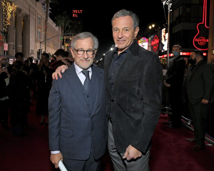 Director Steven Spielberg and Walt Disney Company Executive Chairman Bob Iger