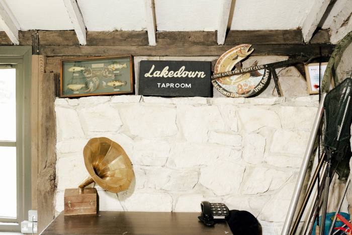 “Comfortingly spit-and-sawdust”: the taproom at Lakedown Trout Fishery