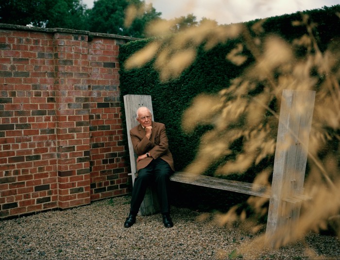 Alan Grieve in the grounds of his Shropshire home