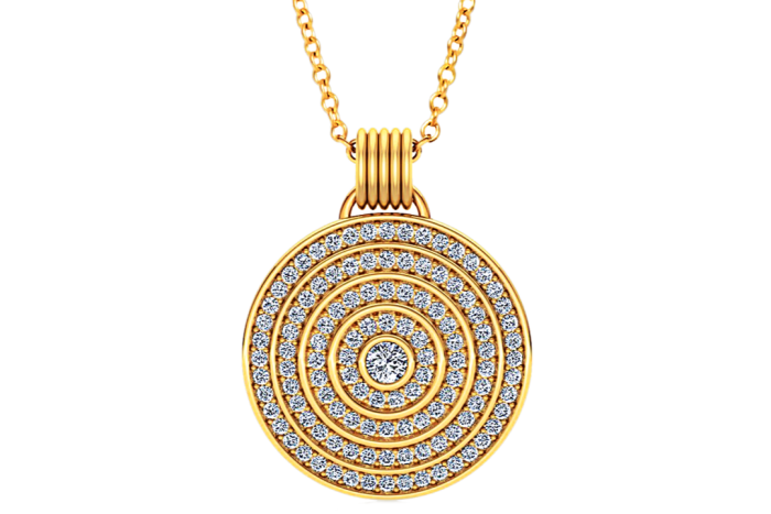 Almasika gold and diamond Universum necklace, $5,950