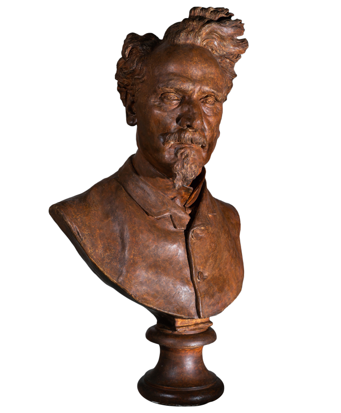 A bust of Victor-Henri Rochefort by Aimé-Jules Dalou, at Trebosc + van Lelyveld