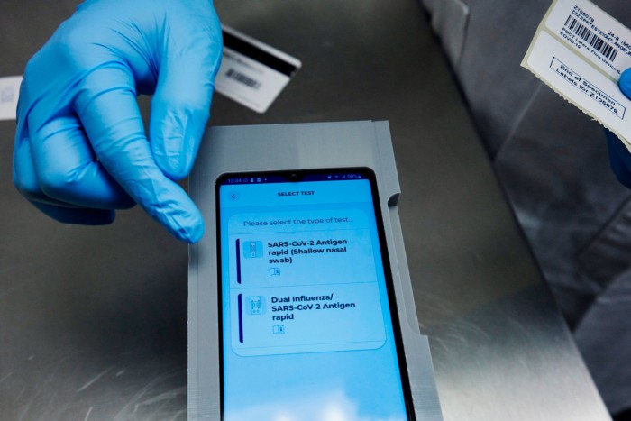 An app is used to trial the world’s first dual Covid and flu test