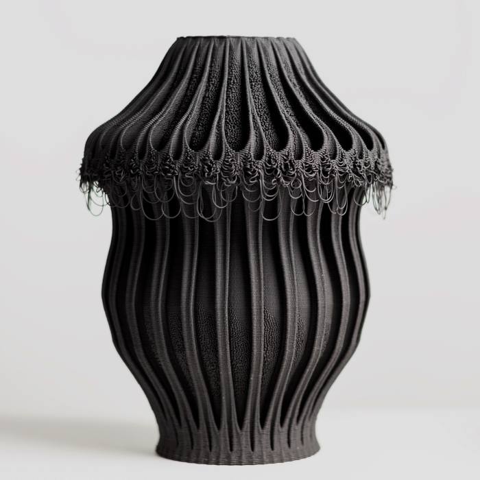 3-D printed Ornamental Ferrum vessel, 2020, by Nico Conti, £1,600, from Alveston Fine Arts
