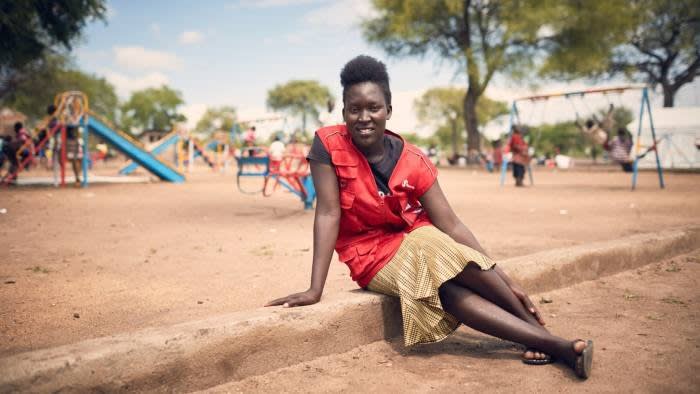 Christine Komoni fled after she heard shooting near her parents’ home. She reached Uganda after walking for days under the constant threat of ambush by armed Dinka. ‘If they get you, they don’t play around,’ she says