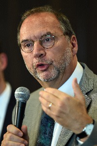 The London School of Hygiene & Tropical Medicine’s Peter Piot, who co-discovered the Ebola virus in 1976: ‘What is the raison d’être of a virus? It is to find a host to survive’