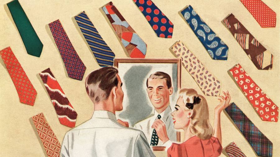 The end of the necktie and the last stylish man