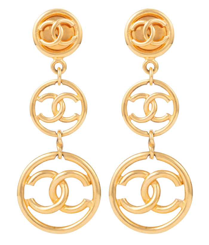 1993 Chanel earrings, £1,675 from Susan Caplan
