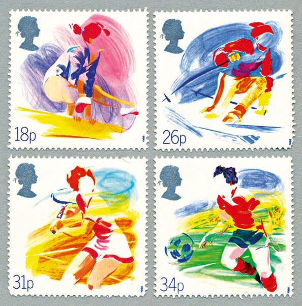 Sutton’s art on postage stamps