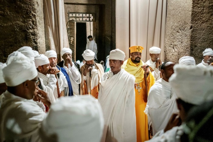 Fr Tsige Mezgebu, head of the Ethiopian Orthodox Church in Lalibela, Ethiopia