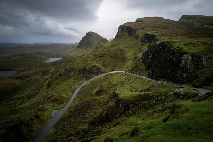 The Quiraing range at the northern tip of Skye