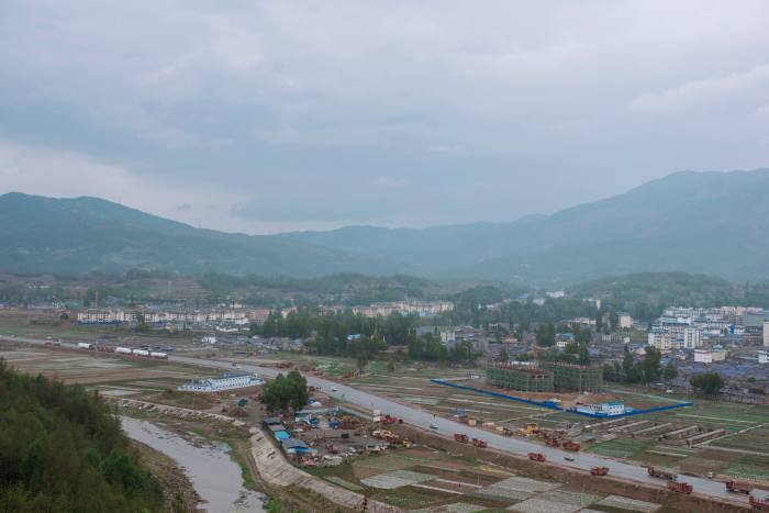 An aerial view of the new housing complexes in Zhaojue in the county of Liangshan. According to Jan Karlach, a research fellow who has lived in the area, ‘Liangshan became the forefront of poverty alleviation - a lab within the country’