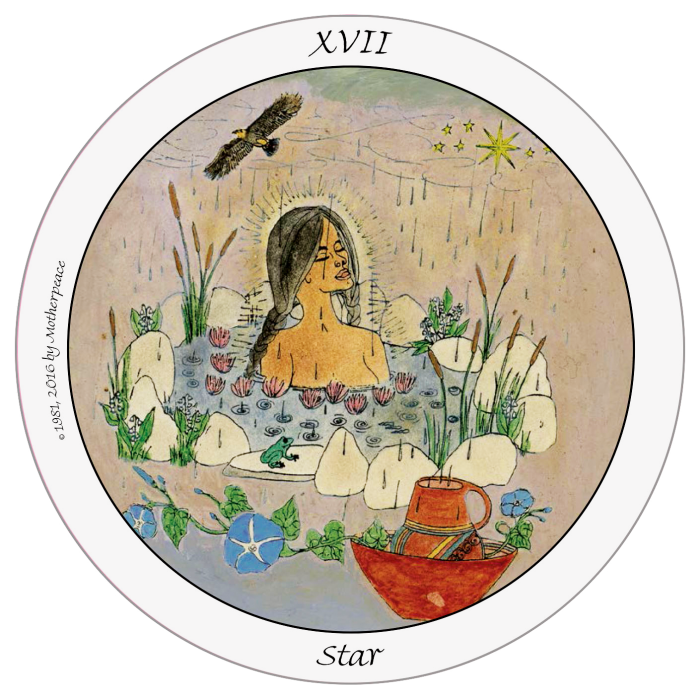 The “Star” card from the feminist Motherpeace deck, which informed Dior’s 2018 resort cruise collection