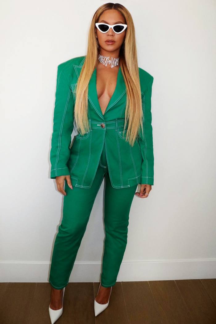 Beyoncé wears Messika white-gold and diamond Equalizer necklace, POA
