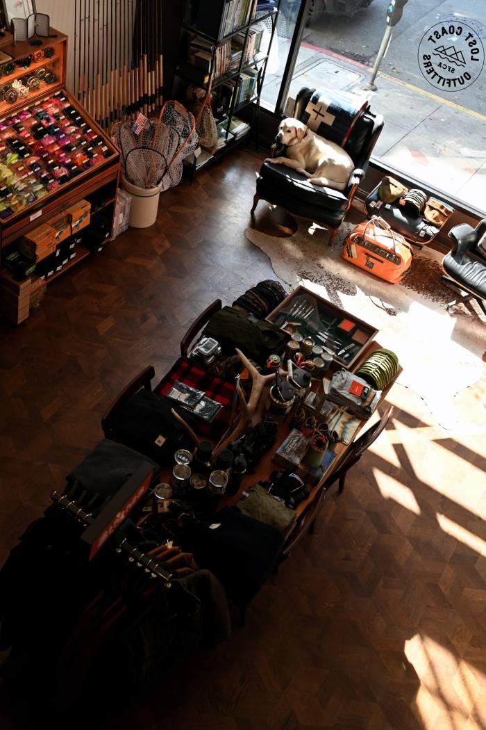 The shopfloor at Lost Coast Outfitters