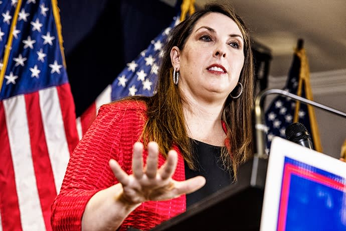 Ronna McDaniel, chair of the Republican National Committee, is staunchly loyal to Trump
