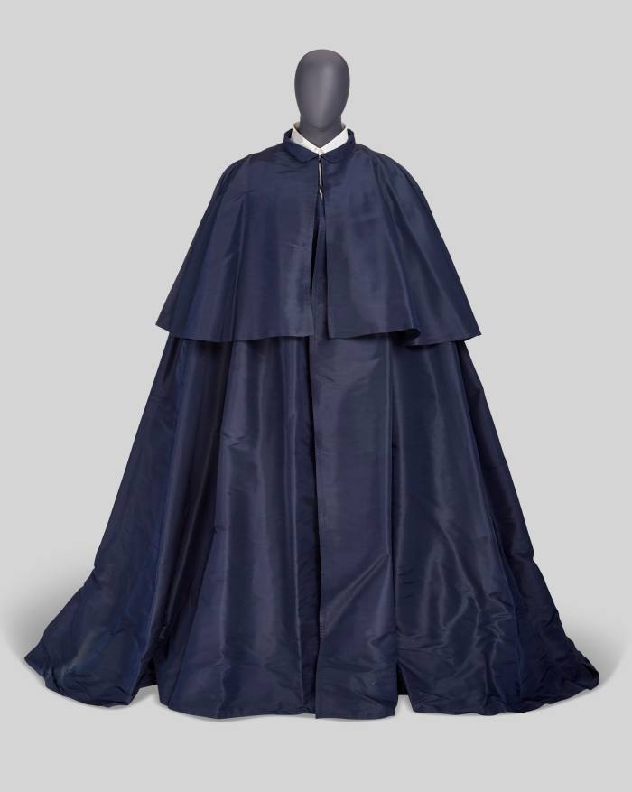 Chanel silk faille tiered cape, estimate $3,000-$5,000