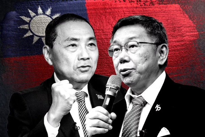 Taiwan’s opposition candidates Hou Yu-ih and Ko Wen-je risk 