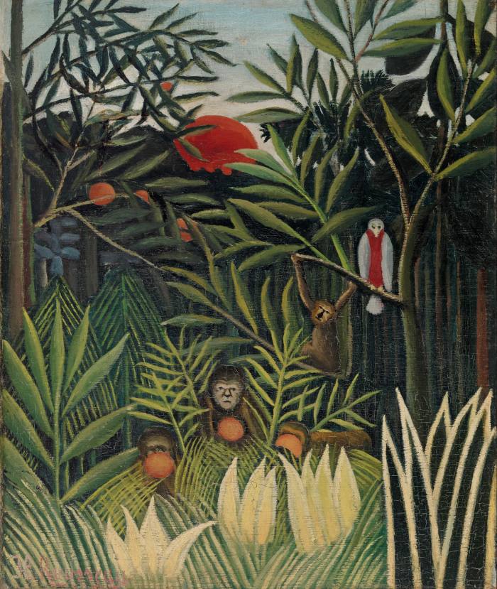 Landscape with Monkeys, 1908, by Henri Rousseau