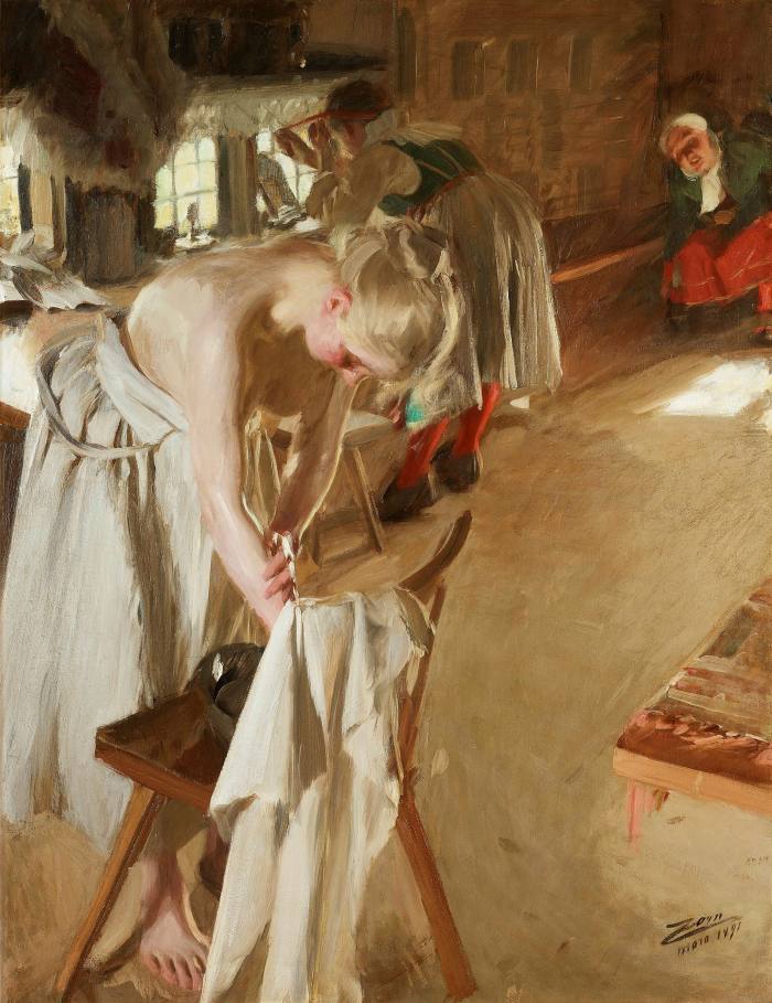 Peindre une jeune femme vêtue d'une robe