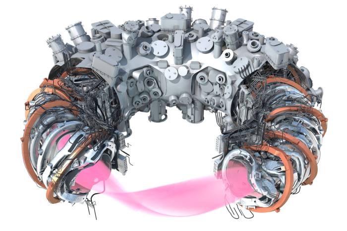 Components of the Wendelstein 7-X fusion device