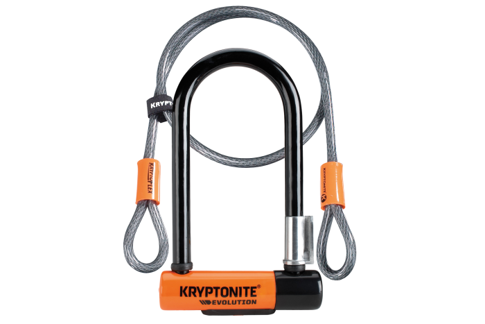 Kryptonite Evolution Mini 7 Lock With Cable + Flexframe Bracket, £84.99