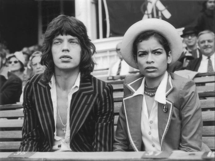 Mick Jagger with then wife Bianca