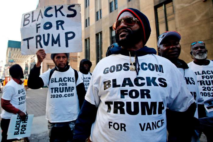 ‘Blacks for Trump’ protest