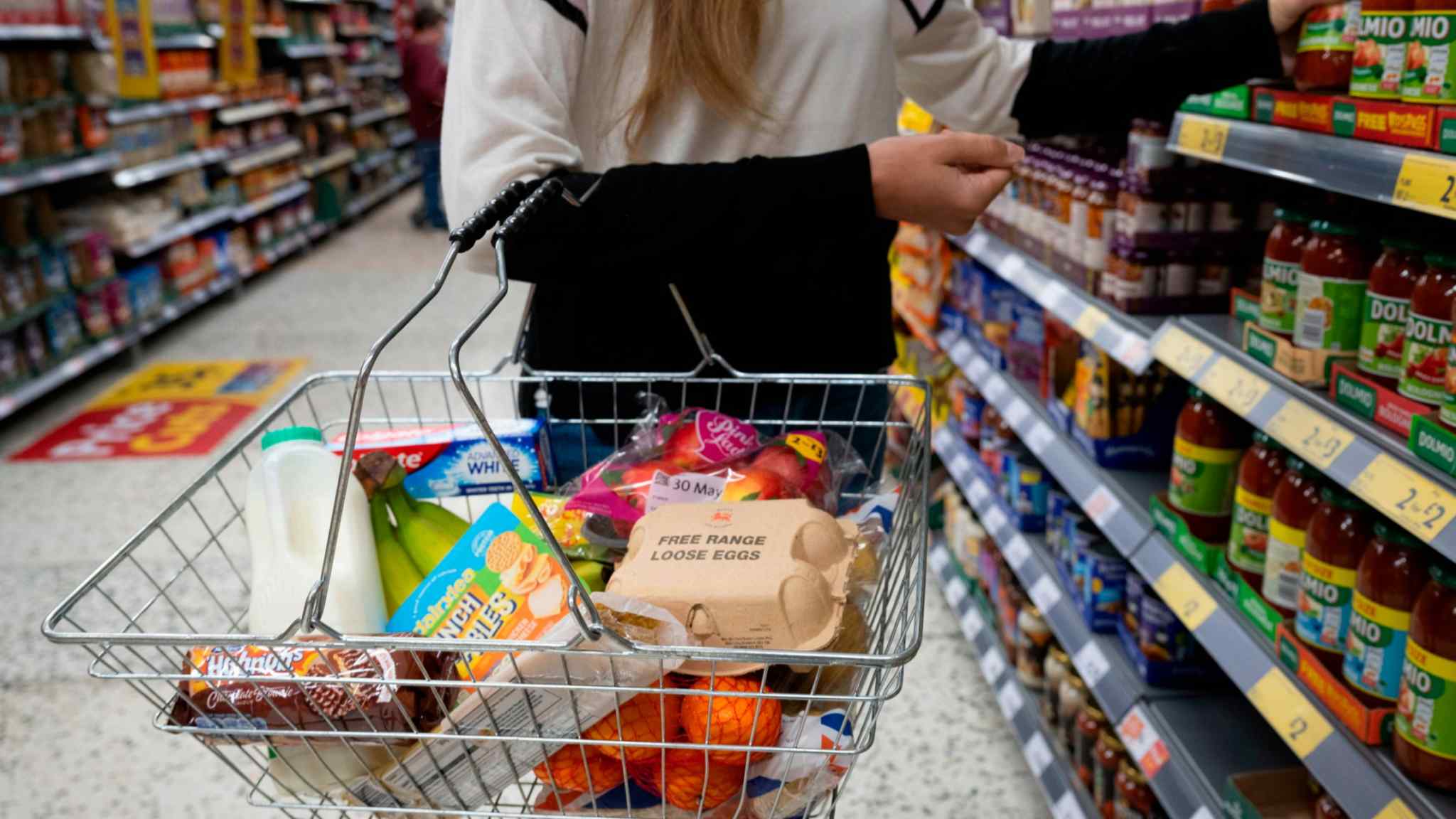Live news: UK grocery price inflation eases for first time in 21 months